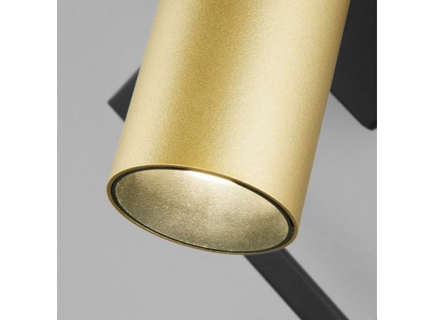 Настенный светодиодный светильник 20091/1 LED черный/ золото