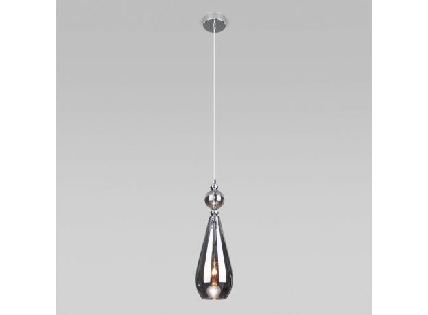 Подвесной светильник со стеклянным плафоном 50202/1 дымчатый