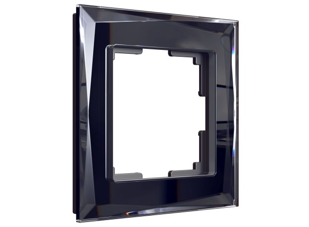 Рамка из стекла на 1 пост Diamant черный W0011208