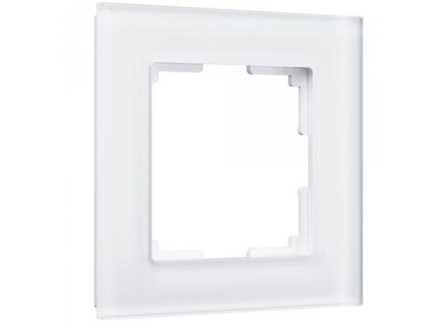 Рамка из стекла на 1 пост Favorit белый матовый W0011105