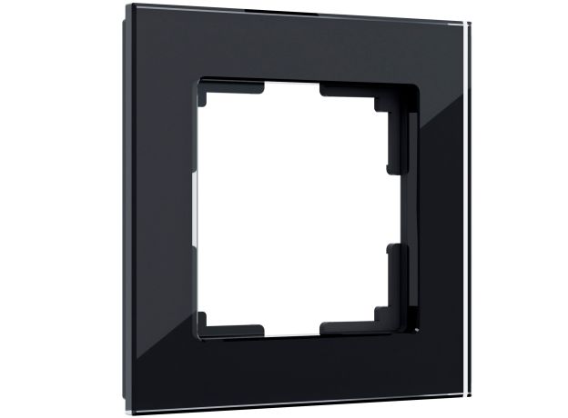 Рамка из стекла на 1 пост Favorit черный W0011108