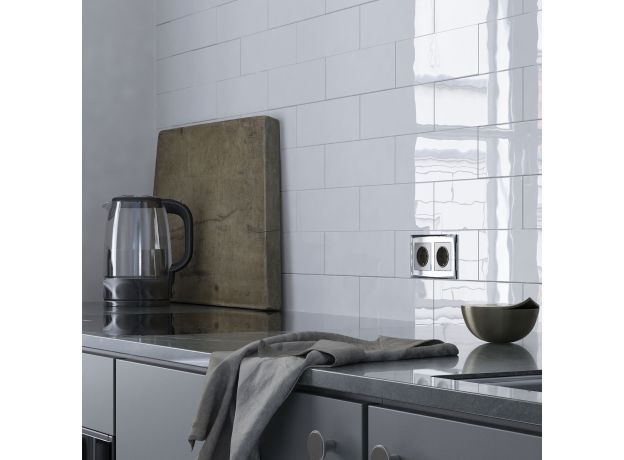 Рамка из стекла на 2 поста Diamant черный W0021208