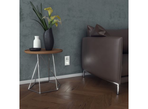 Рамка из стекла на 2 поста Favorit белый матовый W0021105