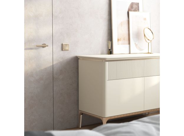 Рамка из поликарбоната на 1 пост Stream шампань W0012111