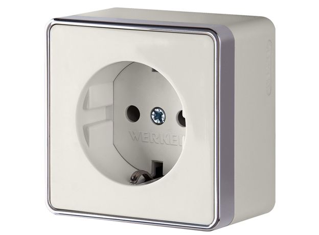 Розетка с заземлением Gallant слоновая кость W5071003