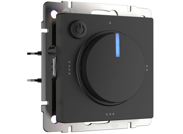 Терморегулятор электромеханический для теплого пола (черный матовый) W1151108