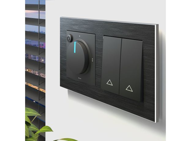 Терморегулятор электромеханический для теплого пола (черный матовый) W1151108