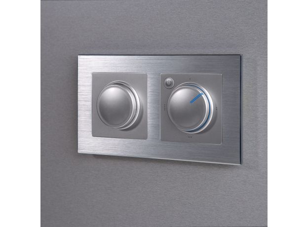 Терморегулятор электромеханический для теплого пола серебряный W1151106