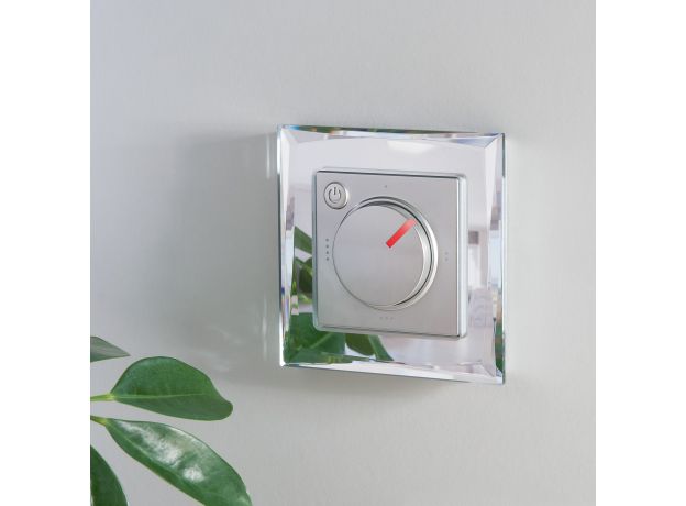 Терморегулятор электромеханический для теплого пола серебряный W1151106