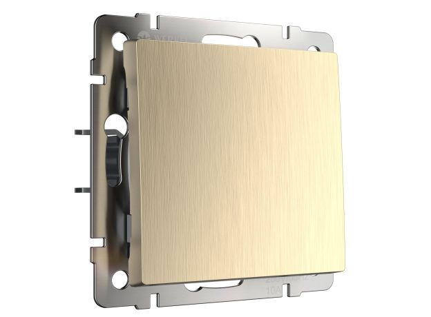 Выключатель одноклавишный (шампань рифленый) W1110010