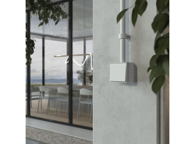 Выключатель одноклавишный влагозащищенный Gallant белый W5010201