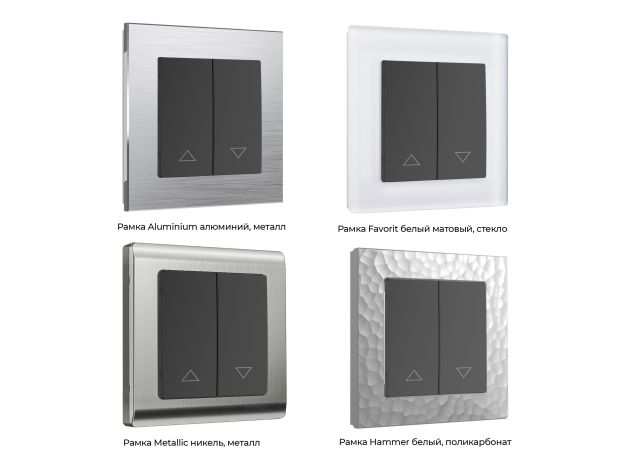 Выключатель жалюзи (черный матовый) W1124508