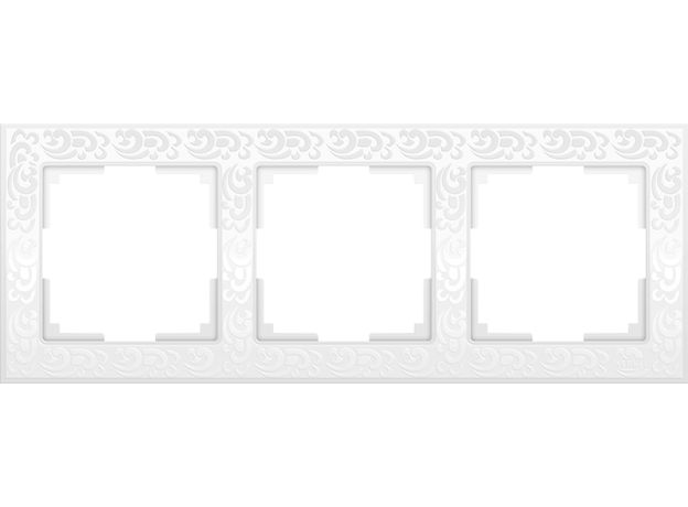 W0032301/ Рамка на 3 поста Flock (белый) W0032301