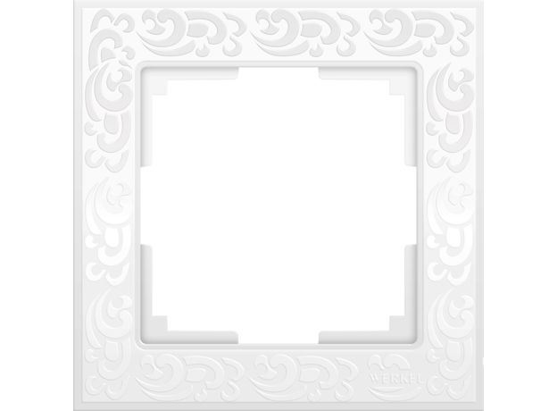 W0012301/ Рамка на 1 пост Flock (белый) W0012301