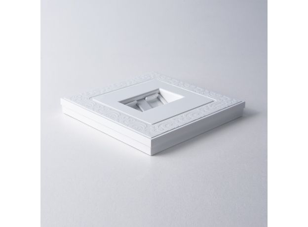 W0012301/ Рамка на 1 пост Flock (белый) W0012301