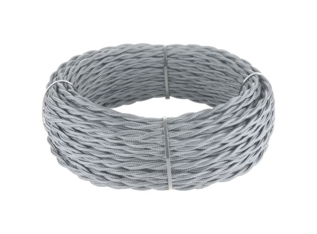 Ретро кабель витой 3х2,5 серый 20 м (под заказ) W6453315