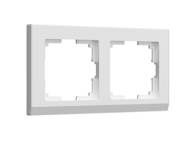 Рамка из поликарбоната на 2 поста Stark белый W0021801