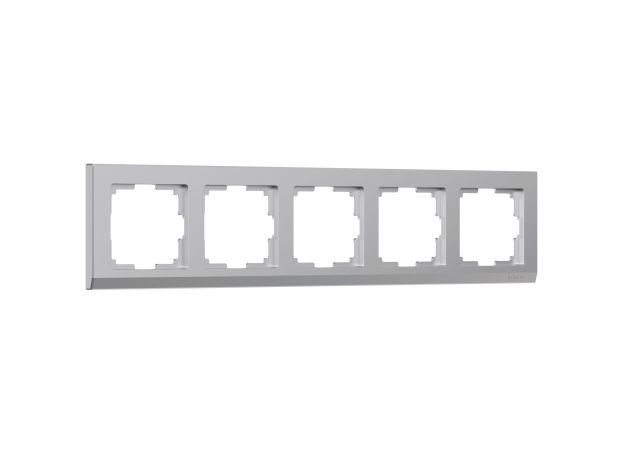 Рамка из поликарбоната на 5 постов Stark серебряный W0051806