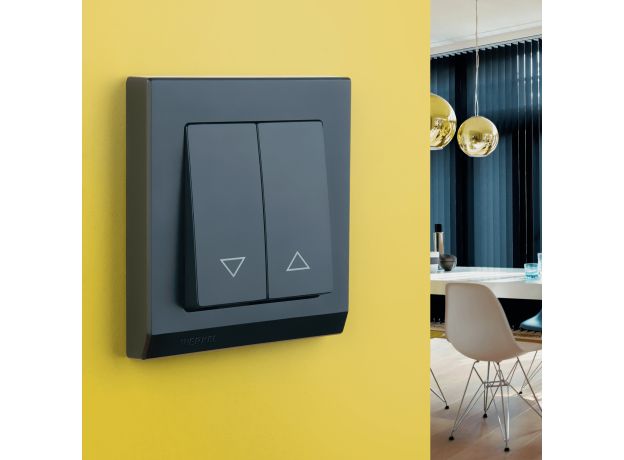 Рамка из поликарбоната на 1 пост Stark черный W0011808