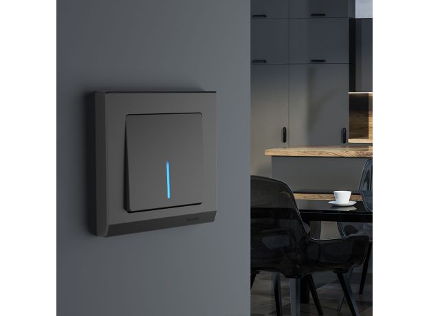 Рамка из поликарбоната на 1 пост Stark черный W0011808