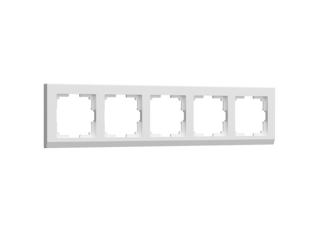 Рамка из поликарбоната на 5 постов Stark белый W0051801