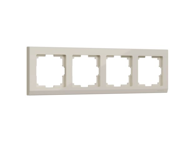 Рамка из поликарбоната на 4 поста Stark слоновая кость W0041803