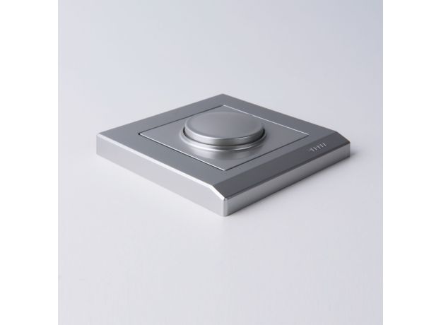 Рамка из пластика на 1 пост Stark серебряный W0011806