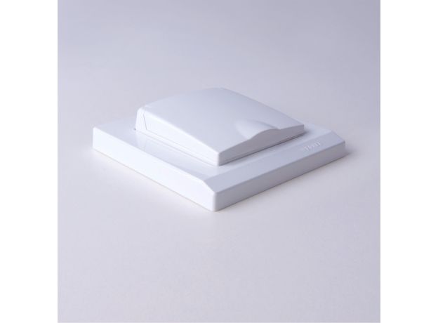 Рамка из поликарбоната на 1 пост Stark белый W0011801