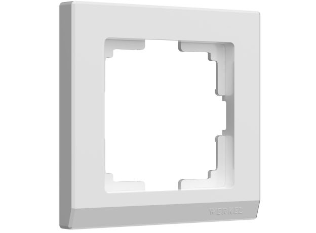 Рамка из поликарбоната на 1 пост Stark белый W0011801