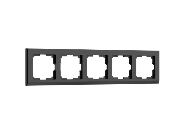 Рамка из поликарбоната на 5 постов Stark черный W0051808