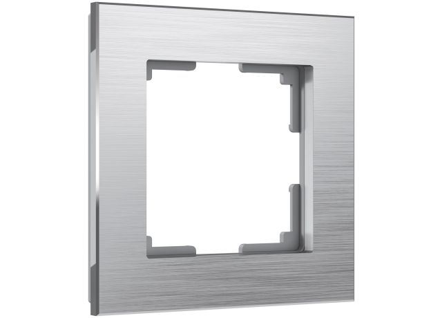 Рамка из металла на 1 пост Аluminium алюминий W0011706