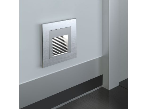 Рамка из металла на 1 пост Аluminium алюминий W0011706