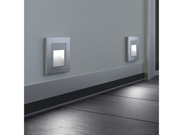 Рамка из металла на 1 пост Аluminium алюминий W0011706