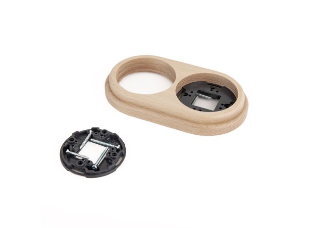 Рамка на 2 поста светлый бук W0025224