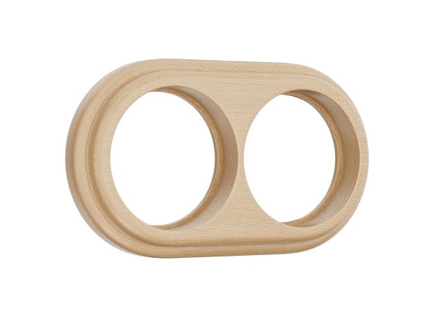 Рамка на 2 поста светлый бук W0025224