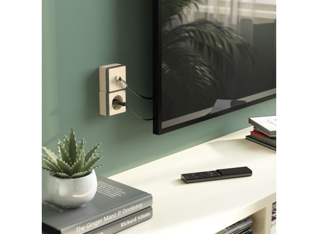 ТВ-розетка оконечная Gallant шампань рифленый W5083010