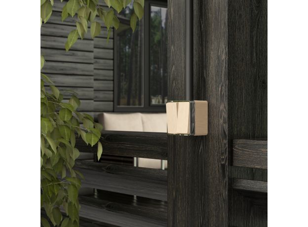 Выключатель двухклавишный влагозащищенный Gallant (шампань рифленый) W5020210