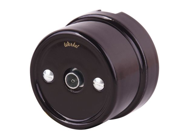 ТВ розетка коричневая Ретро W5683014