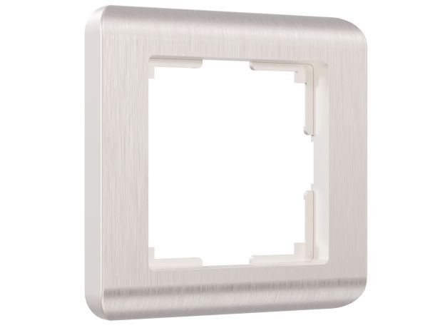 Рамка из поликарбоната на 1 пост Stream перламутровый W0012113