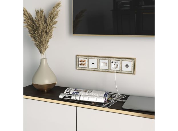 Акустическая розетка (белый) W1185001