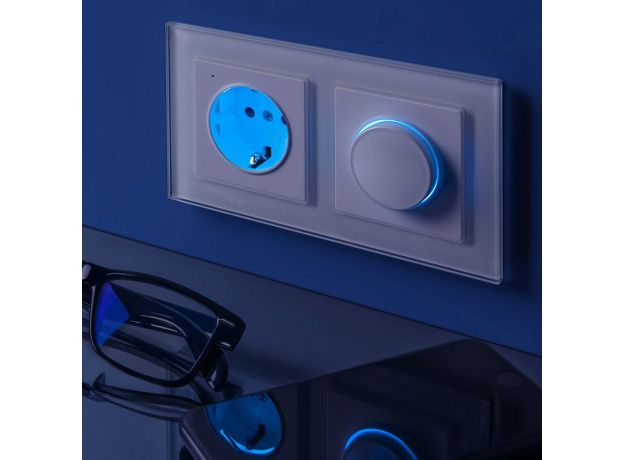 Диммер с подсветкой (белый) W1142101