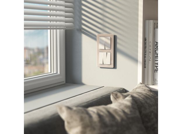 Набор клавиш для выключателя трехклавишного (перламутровый рифленый) W1139013