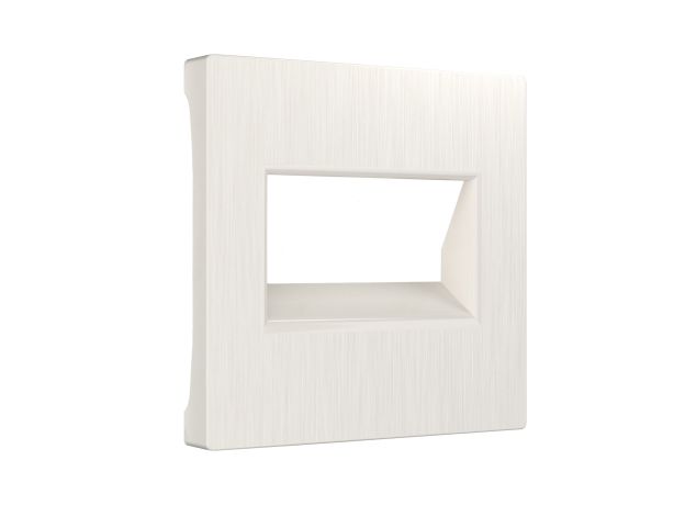 Накладка для двойной розетки Еthernet RJ-45 (перламутровый рифленый) W1191113