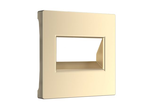 Накладка для двойной розетки Еthernet RJ-45 (шампань) W1191111