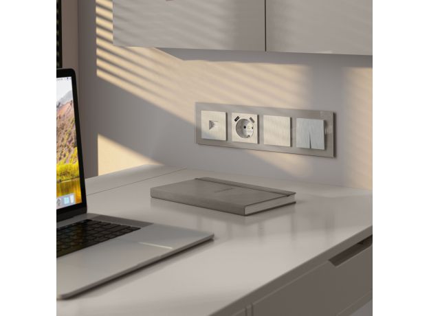 Накладка для USB розетки перламутровый рифленый W1179513