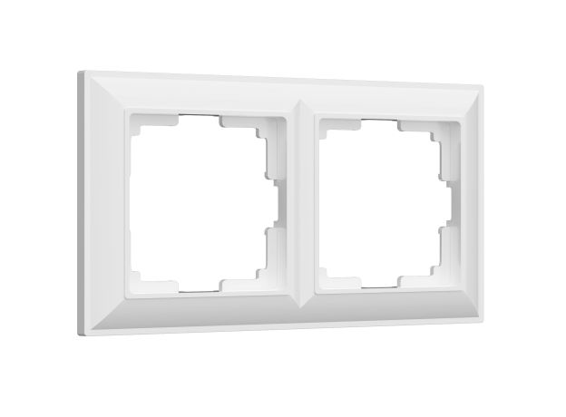 Рамка из пластика на 2 поста Fiore белый W0022201