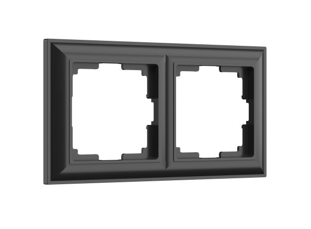 Рамка из пластика на 2 поста Fiore черный W0022208