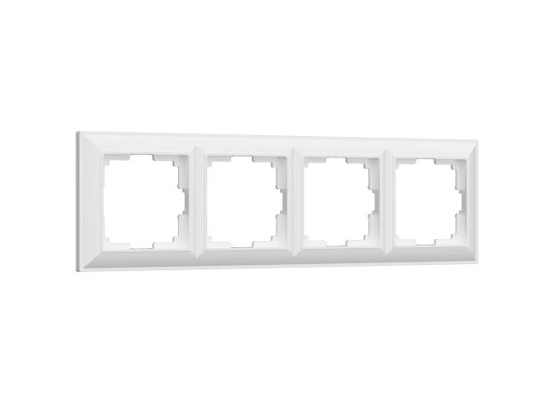 Рамка из пластика на 4 поста Fiore белый W0042201
