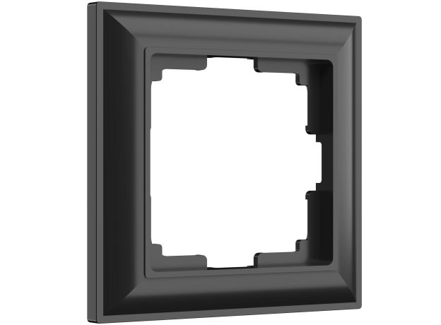 Рамка из поликарбоната на 1 пост Fiore черный W0012208