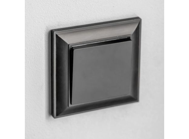 Рамка из поликарбоната на 1 пост Fiore черный W0012208